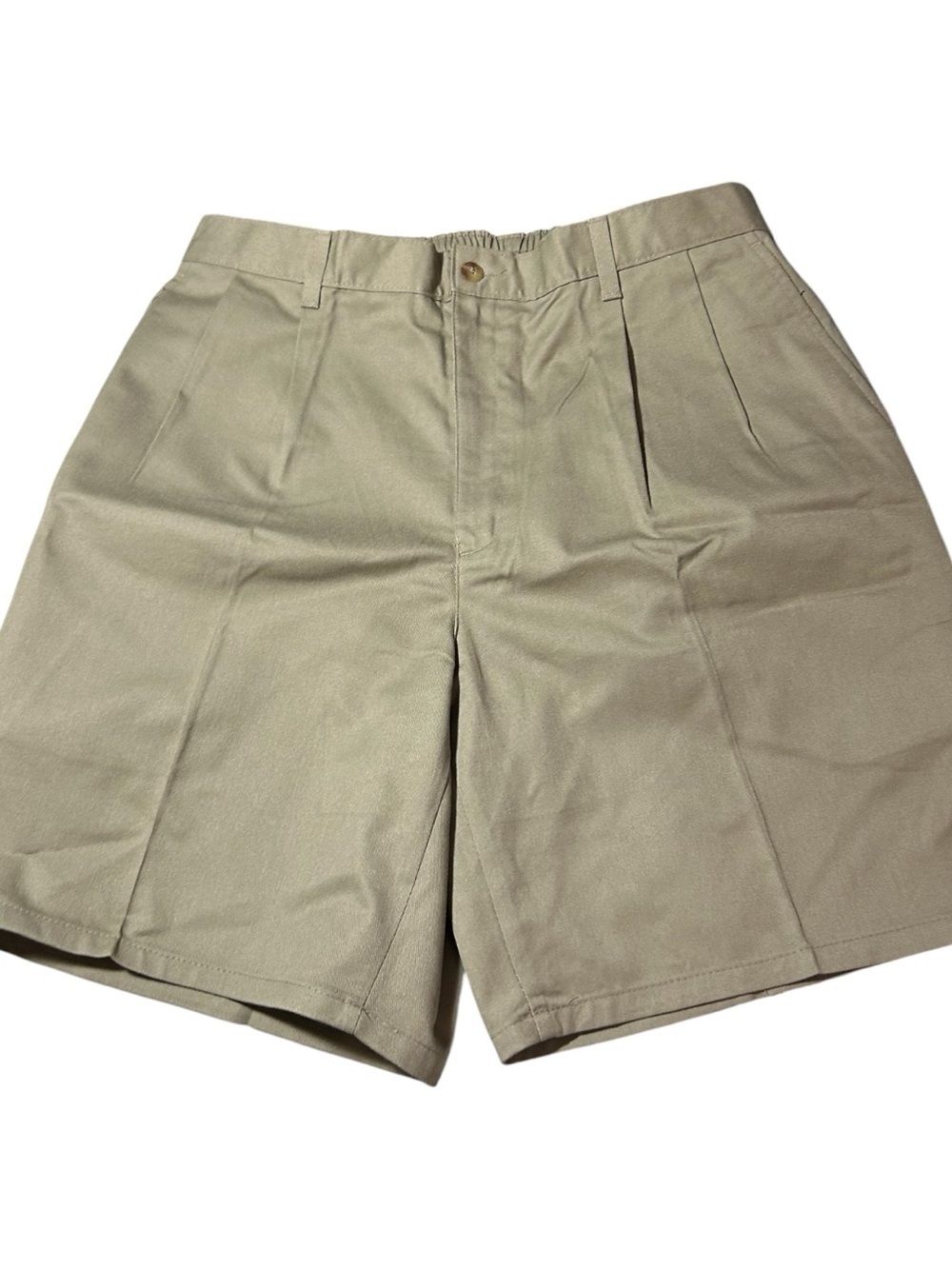 Vtg Flyers Dockers mens pleated shorts size 36 tan deadstock BNWT